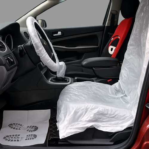 Automotive Workshop Disposable Plastic Seat Covers For Cars