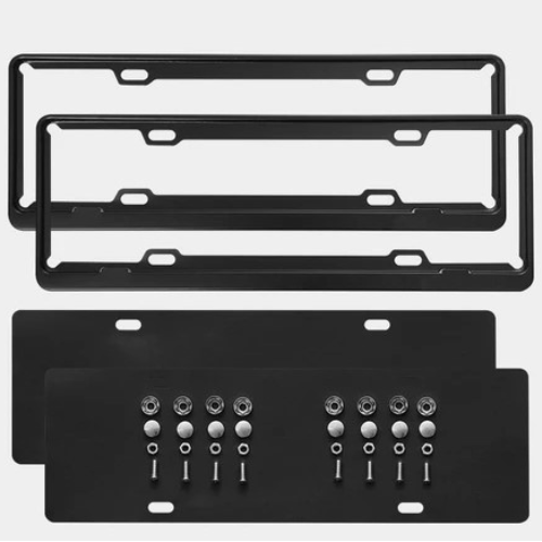 Custom Black Number Plate Holder License Plate Frame