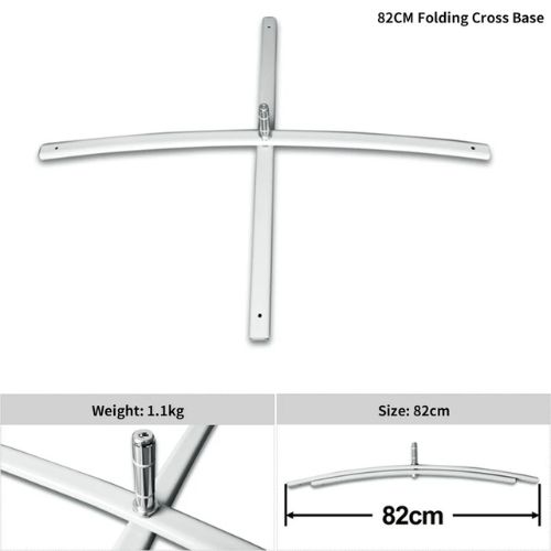Car dealership sales flag base fitting – front view showing heavy-duty base