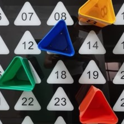 Magnetic roof top number hat board – angle view showing hanging design