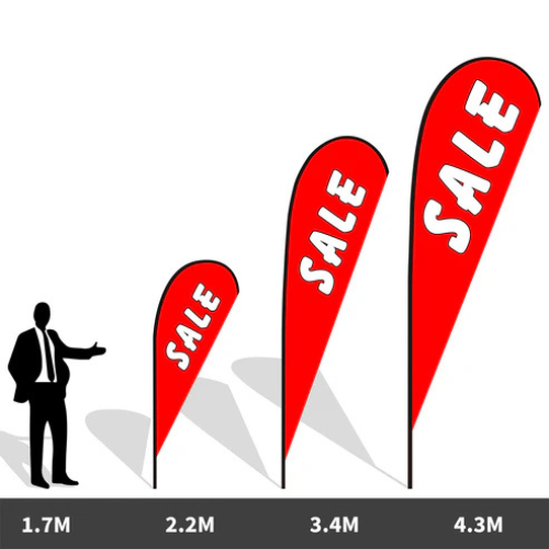 Tear drop flag – full flag in use thumbnail